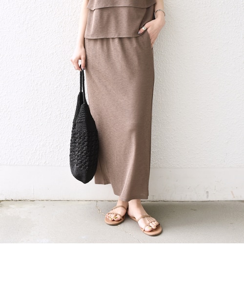 美品 24ss ミューズ MUSE OGLINEN タイトスカート 36 リネン OGLINEN タイトスカート（ロング・マキシ丈スカート）｜MUSE de