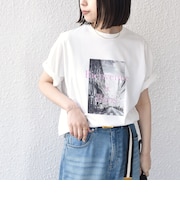 SHIPS Colors:〈接触冷感・UVカット・洗濯機可能〉PARIS フォト TEE◇
