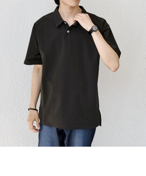 【WEB限定】SHIPS any:〈吸水速乾/抗菌防臭/UVカット〉サーパスウェーブ 半袖 ポロシャツ◆