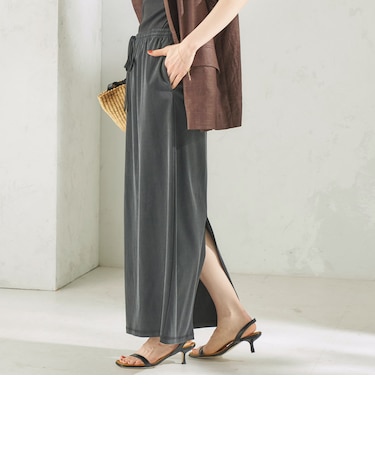 《予約》〈手洗い可能〉フィブリル ジャージー ロング スカート