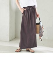《予約》〈手洗い可能〉フィブリル ジャージー ロング スカート