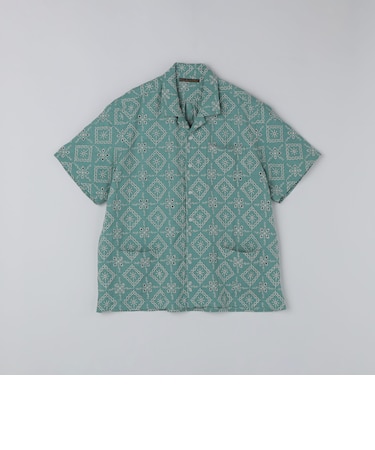 BENCH MARKING SHIRTS: エンブロイダリー オープンカラー シャツ