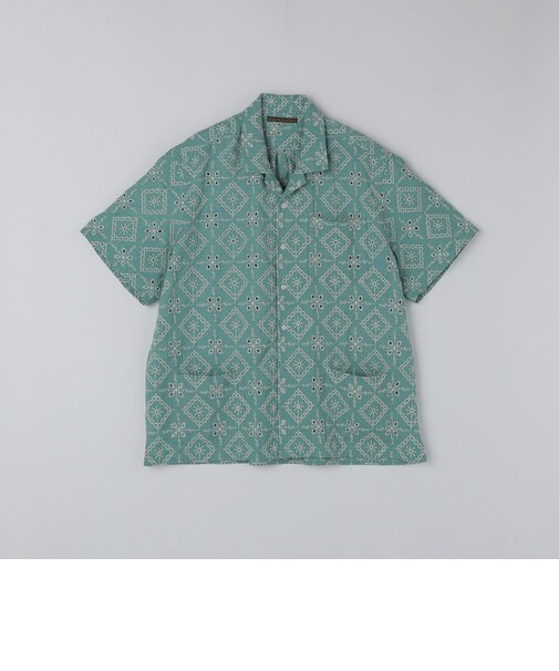 BENCH MARKING SHIRTS: エンブロイダリー オープンカラー シャツ