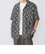 BENCH MARKING SHIRTS: エンブロイダリー オープンカラー シャツ