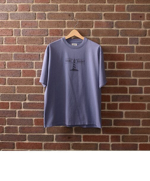 SHIPS: AUTHENTIC コットン プリント Tシャツ