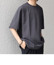 【WEB限定】SHIPS any:〈UVカット〉SORONA(R) ワッフル ラグラン リラックス Tシャツ◆