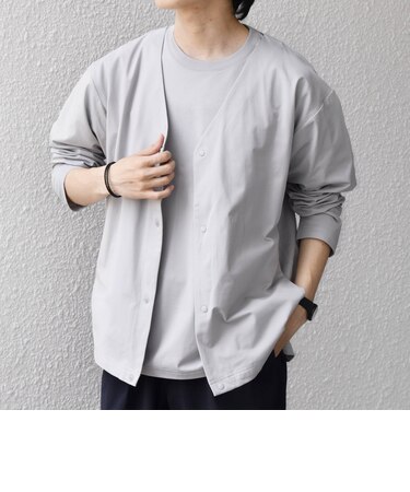 【WEB限定】SHIPS any:〈吸水速乾/UVカット〉3点セットアップ  Tシャツ＆カーディガン＆パンツ◆