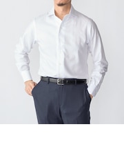 SHIPS:〈FUNCTION〉イージーアイロン ヘリンボーン ワンピースカラー シャツ