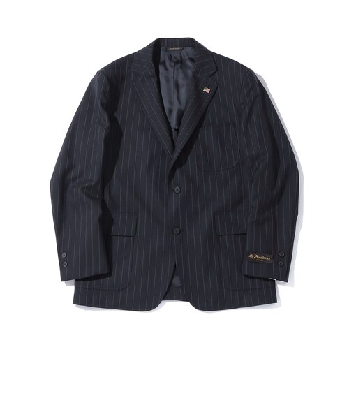 Southwick Gate Label: ウール ネイビー ダブルブレザー｜シップスの