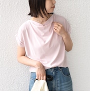 《予約》SHIPS Colors:〈接触冷感・手洗い可能〉クールタッチ ドレープ TEE◆