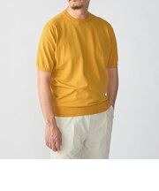 SHIPS:〈接触冷感〉 ICE COTTON クルーネック ショート スリーブ ニット Tシャツ