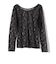 little black:〈手洗い可能〉2WAY レース ロング スリーブ TEE