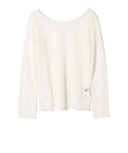 little black:〈手洗い可能〉2WAY レース ロング スリーブ TEE