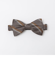 SHIPS: シルク バスケット レジメンタルストライプ ボウタイ