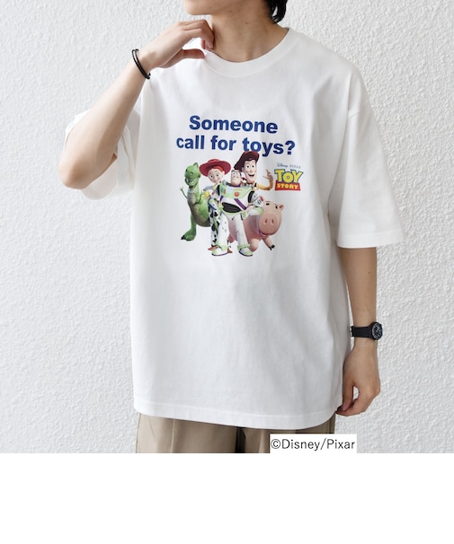 SHIPS any:〈洗濯機可能〉TOYSTORY/トイ・ストーリー/ メッセージ プリント ロゴ Tシャツ