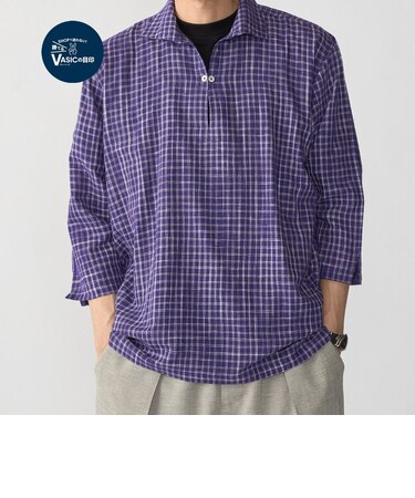 SHIPS: KHADI 7スリーブ カプリ シャツ