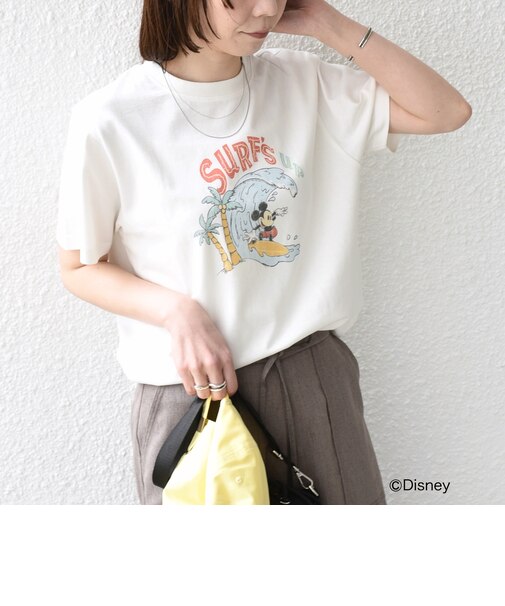 SHIPS Colors:〈洗濯機可能〉リンク ミッキー サーフ Tシャツ
