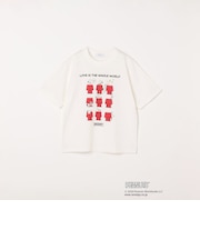 SHIPS any: SNOOPY コラボ グラフィック プリント Tシャツ<KIDS>◆