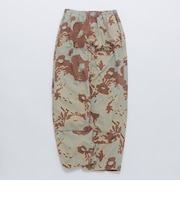 NOMARHYTHM TEXTILE: CAMO FLOWER DOUBLE KNEE PANTS