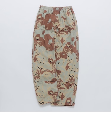 NOMARHYTHM TEXTILE: CAMO FLOWER DOUBLE KNEE PANTS