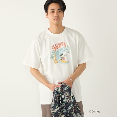 SHIPS Colors:ミッキーマウス プリント Tシャツ