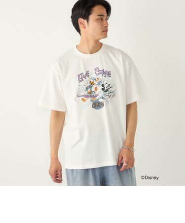 SHIPS Colors:ミッキーマウス プリント Tシャツ