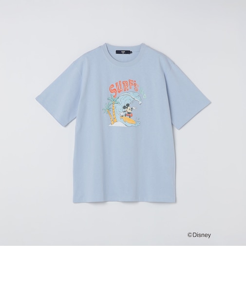 SHIPS Colors:ミッキーマウス プリント Tシャツ