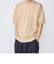 SHIPS: 〈手洗い可能〉和紙 クルーネック ニット Tシャツ
