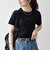 《予約》SHIPS any:〈洗濯機可能〉透かし レース 半袖 クルーネック Tシャツ