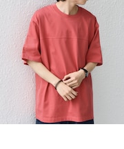 SHIPS any:〈接触冷感/吸水速乾/UVカット/遮熱〉Raylock フットボール Tシャツ◆