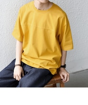 SHIPS any:〈接触冷感/吸水速乾/UVカット/遮熱〉Raylock フットボール Tシャツ◆