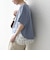 《予約》SHIPS any:〈洗濯機可能〉レース ヘム アシンメトリー ショートスリーブ TEE