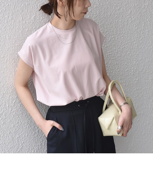 《予約》SHIPS Colors:〈接触冷感・手洗い可能〉クールタッチ シアー フレア Tシャツ◆