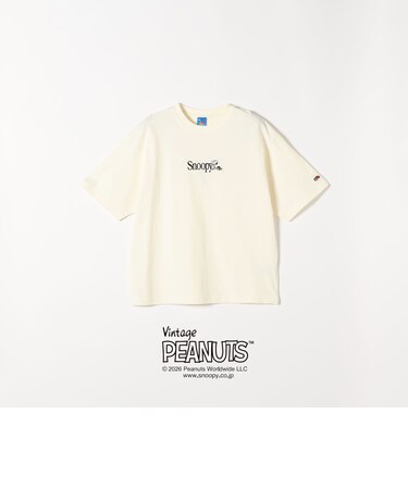 FRUIT OF THE LOOM:〈洗濯機可能〉PEANUTS 刺繍 TEE
