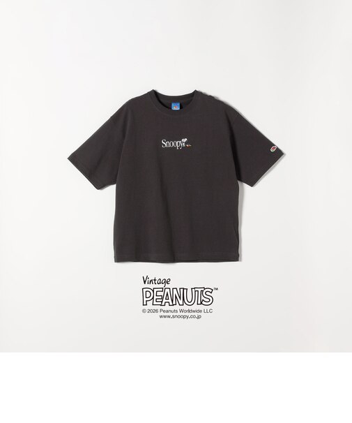 FRUIT OF THE LOOM:〈洗濯機可能〉PEANUTS 刺繍 TEE