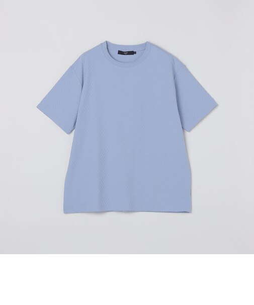 《予約》SHIPS Colors:リンクス ジャカード Tシャツ◆