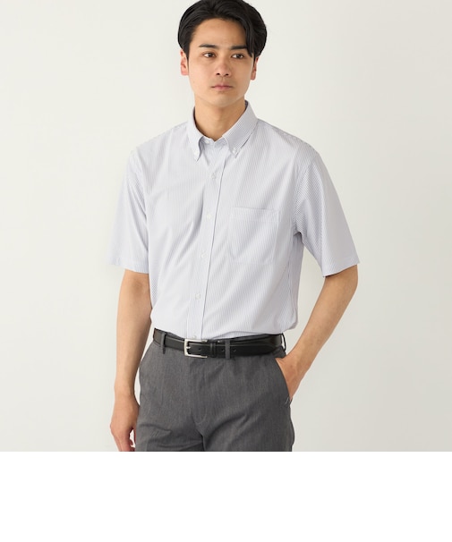 SHIPS Colors:〈吸水速乾・接触冷感〉SMART TECH(R) ノーアイロン 半袖シャツ