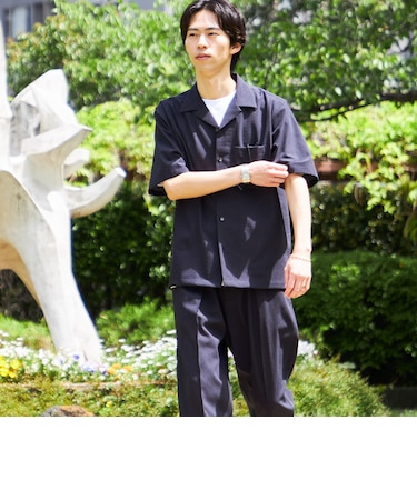 SHIPS:〈セットアップ対応/ 撥水〉Comfy Line DRYAIR ショートスリーブ シャツ