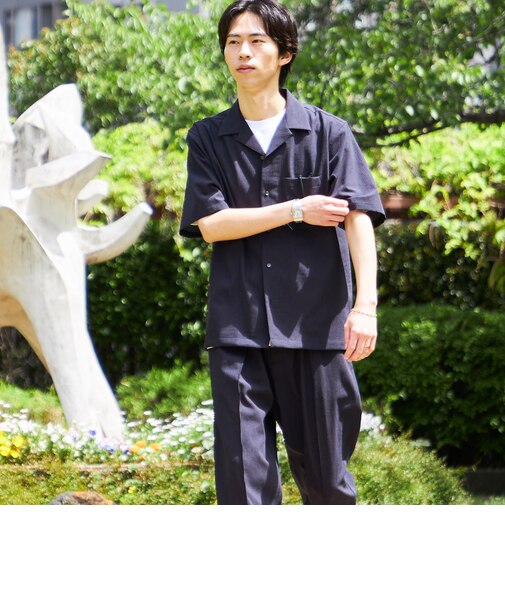 SHIPS:〈セットアップ対応/ 撥水〉Comfy Line DRYAIR ショートスリーブ シャツ
