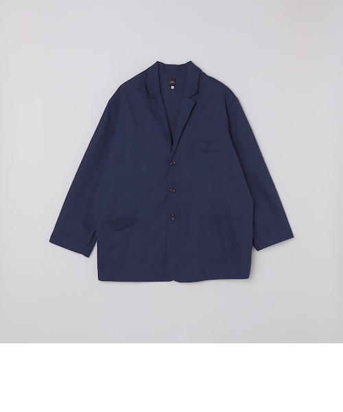 STILL BY HAND: 別注 インディゴ シルク フレンチ ワーク ジャケット