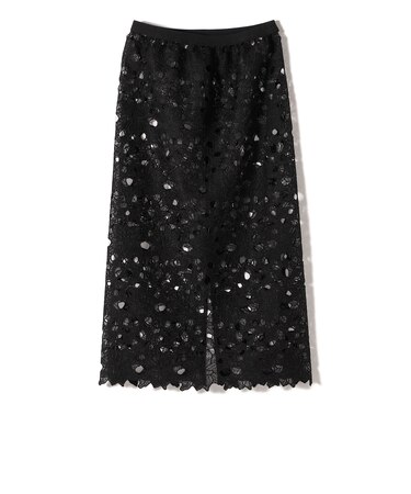 TORAZZODONNA:〈手洗い可能〉カットワーク レース スカート