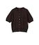 SHIPS Primary Navy Label:〈手洗い可能〉シルク リネン 半袖 カーディガン