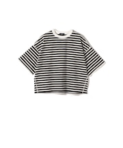 SHIPS Primary Navy Label:コットン 天竺 ハーフ スリーブ TEE