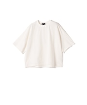 SHIPS Primary Navy Label:コットン 天竺 ハーフ スリーブ TEE
