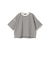 SHIPS Primary Navy Label:コットン 天竺 ハーフ スリーブ TEE