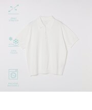 SHIPS:〈洗濯機可能/接触冷感〉ファンクション ショート スリーブ  ニット ポロシャツ