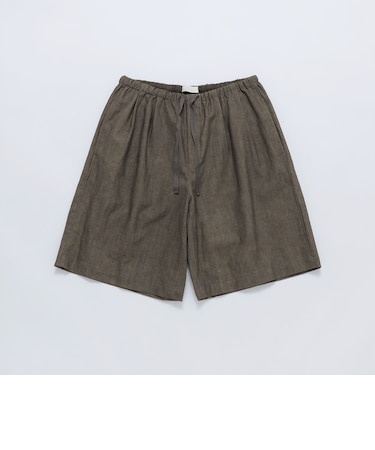 AMOMENTO: LINEN DRAWSTRING SHORTS