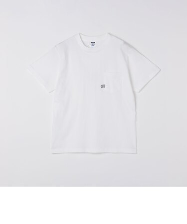 【WEB限定】SHIPS: エンブロイダリー SHロゴ ポケット Tシャツ