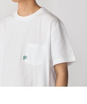 【WEB限定】SHIPS: エンブロイダリー SHロゴ ポケット Tシャツ