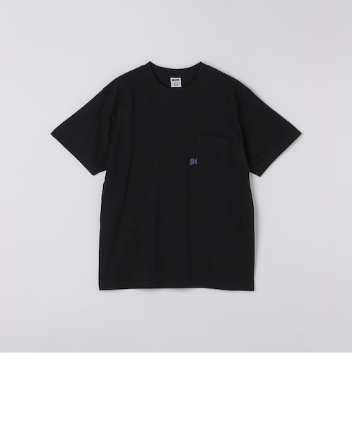 【WEB限定】SHIPS: エンブロイダリー SHロゴ ポケット Tシャツ